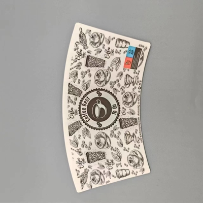 Smooth Surface Paper Cup Fan  Single Side PE Coated Paper Cup  For Custom Size