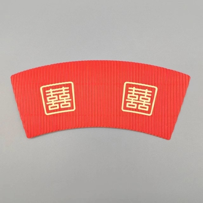 Single Or Double Side PE Coated Paper Cup Fan 7oz Paper Cup Flexo Printing