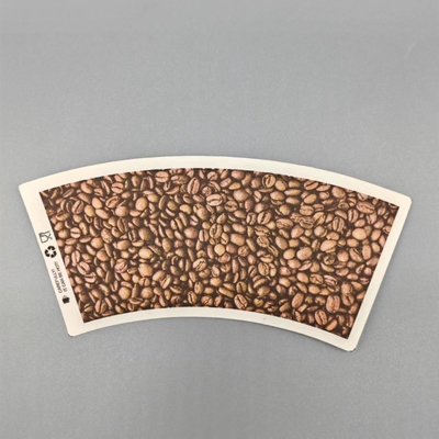 FDA Printing Single Side Paper Cup Fan PE Coated Food Grade Of Hot Coffee
