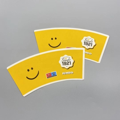 High Stiffness Paper Cup Fan For Salad Bowl Flexo Printig And Customized Color