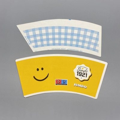 High Stiffness Paper Cup Fan For Salad Bowl Flexo Printig And Customized Color
