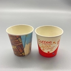 Food Grade 6oz 7oz Recyclable Paper Cups For Juice Flexo Printing