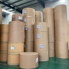 Food Grade Recyclable 250gsm PE Coated Cup Raw Material Kraft Paper Rolls For Making Cups Bowls