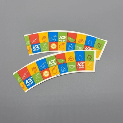 One Sided PE 8oz Paper Cup Fan