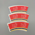 Single PE Coated Paper Cup Fan 340gsm Printed Disposable Recycle