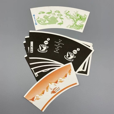 Single Or Double Side PE Coated Paper Cup Fan 7oz Paper Cup Flexo Printing