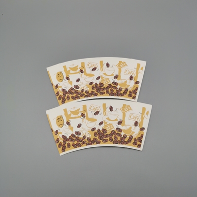 10oz Paper Cup Fan For Disposable  Hot Beverage Custom Logo