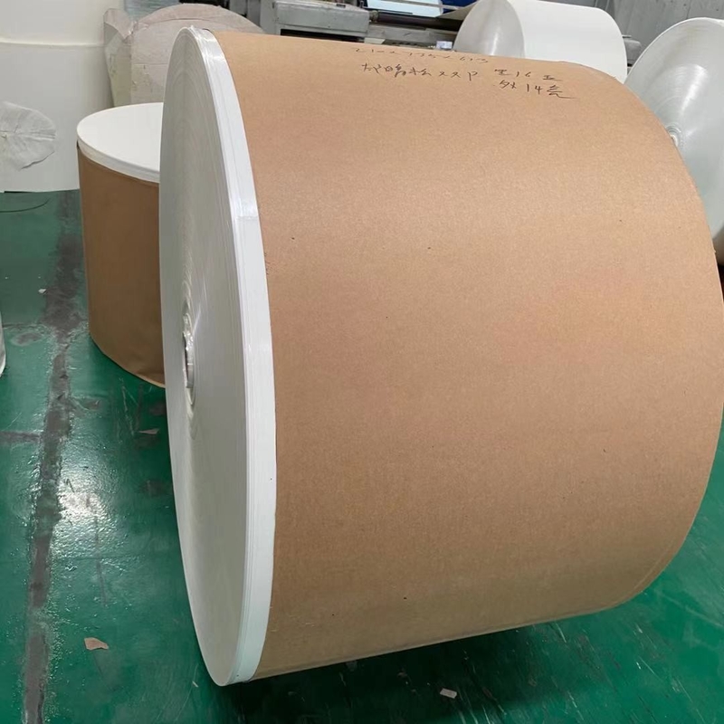 Brown 12gsm PE Coated Paper Roll 152mm Core Paper Cup Raw Material