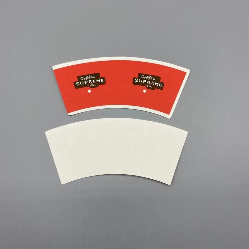 Oil Proof 3oz-28oz Single Wall Paper Cup Fan 18gsm PE Paper Cup Roll