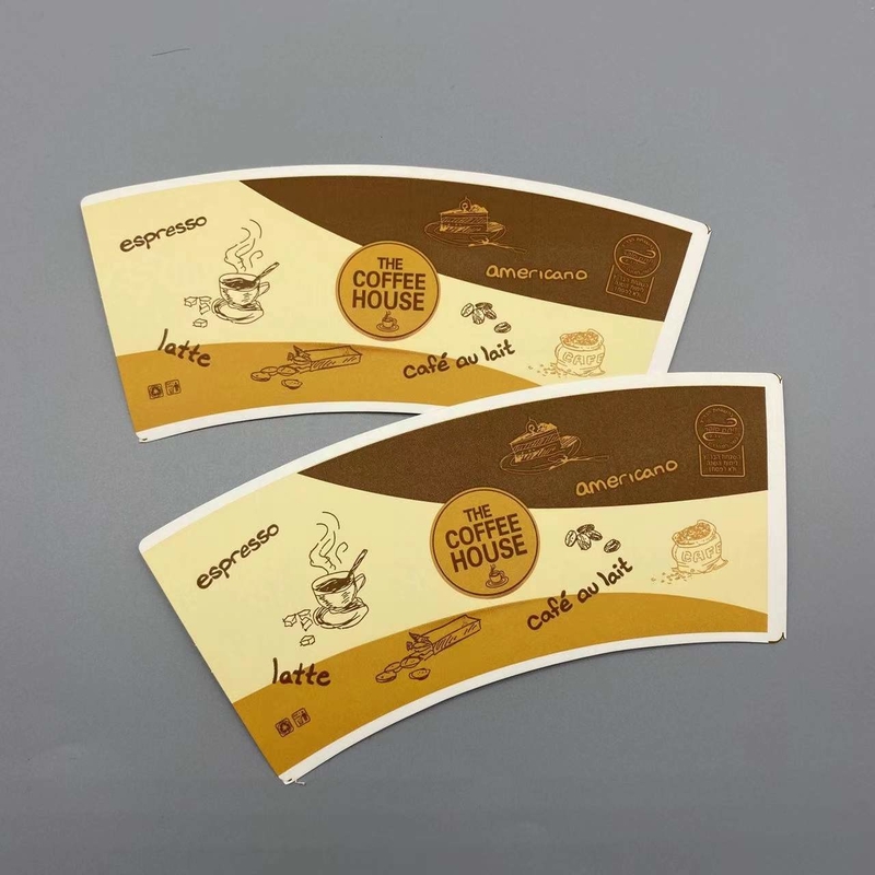 Printed Die Cut Paper Cup Blank Food Grade Flexo Printing